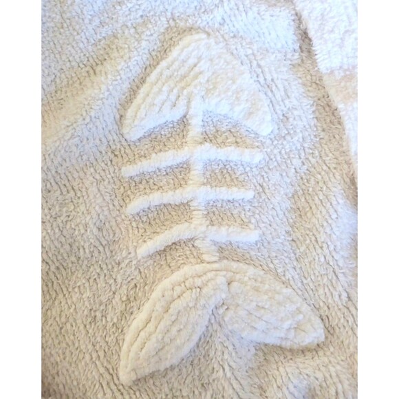 RARE Canyon Group Cozy Cat Lovers Chenille Cotton Long Belted Robe  Sz L - Picture 4 of 10